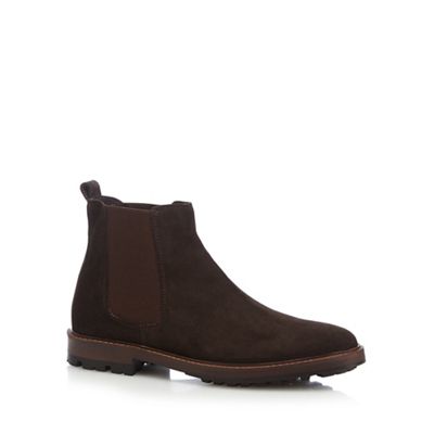 Mantaray Brown 'Target' suede Chelsea boots